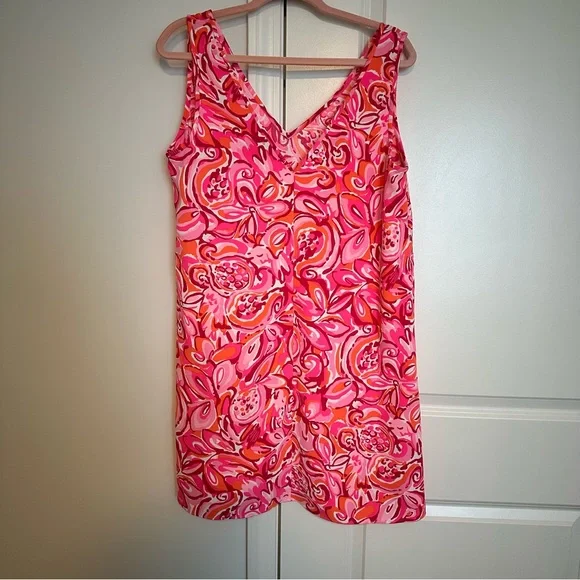 Lilly Pulitzer Pink and Orange Patterned Dress - Picture 3 of 3